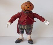 CDHM artisan Deborah Lyons of Piskies and Poppets sculptes character dolls in 1:12 scale