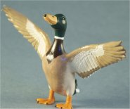 CDHM Gallery Member Erin Metcalf of Eirewolf Creations created this duck preparing for flight