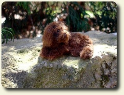 CDHM artisan Lucy Maloney creates handmade and furred animals in dolls house scale miniatures