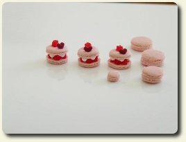 CDHM artisan Peiwen Petigrand of Oiseau deNim Miniatures will teach you a how-to in make French macaroon dessert (Ispahan Macaroons) dollhouse in 1:12 scale