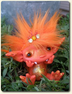 CDHM artisan Amber Matthies creating under the business name of Trollflings creates fantasy art dolls and trolls