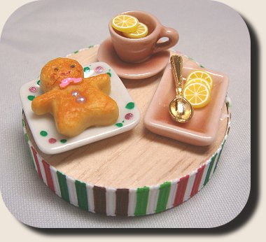 CDHM artisan Pauline Chan creating under the business name of P's Design Miniatures creates handmade dollhouse miniature foods