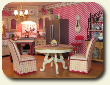 CDHM artisan Kris Compas creates handmade dolls house scale furniture