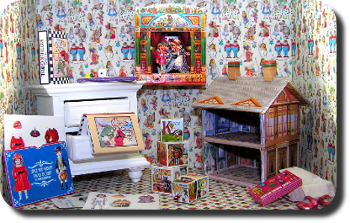 CDHM Artisan Ann Vanture creating dollhouse miniatures from printed high quality paper