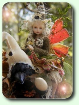 CDHM Artisan Kim Fillio hand sculpts 1:12 dolls and fairies in dollhouse scale