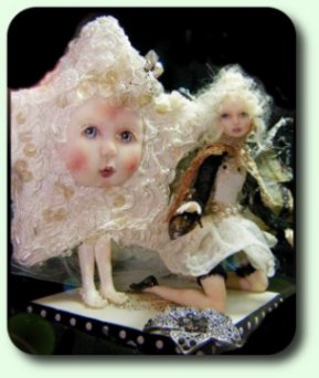 CDHM Artisan Kim Fillio hand sculpts 1:12 dolls and fairies in dollhouse scale