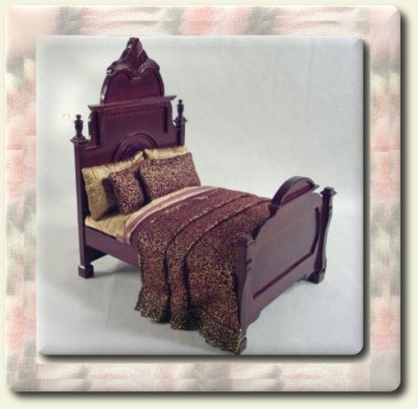 CDHM artisan Deb Roberts creating dollhouses, dressed beds, and textile arts