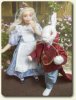 Alice In Wonderland and Rabbit by Julie Campbell of Bellabelle Dolls