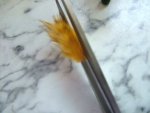 Making the dollhouse miniature quill pen