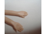 Another view showing how the polymer clay hand should look so far