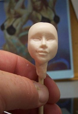 learn to sculpt a doll, fairy or fantasy head and face from polymer clay