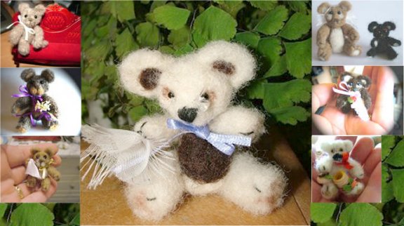 Learn to needle felt a miniature teddy bear with Artist Sarah Jane Waller