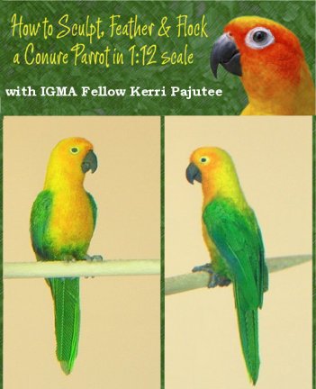 learn to sculpt a 1:12 scale parrot